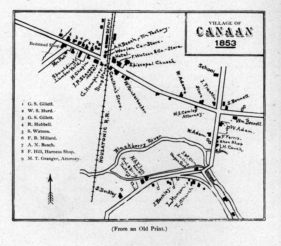 Canaan Map 1853 