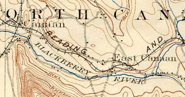 1900 topographic map -- Beckley Furnace area