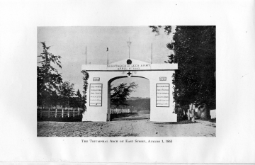 Civil War triumphal arch, from History of Litchfield