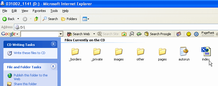  Folders and files on the CD 