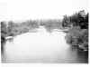 View down the Neversink River from the Iron Bridge, circa 1933